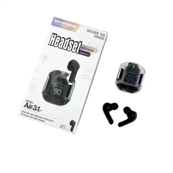 Air 31 Ear pod dual 5.2 Earbuds handfree bluetooth Wireless Earbuds